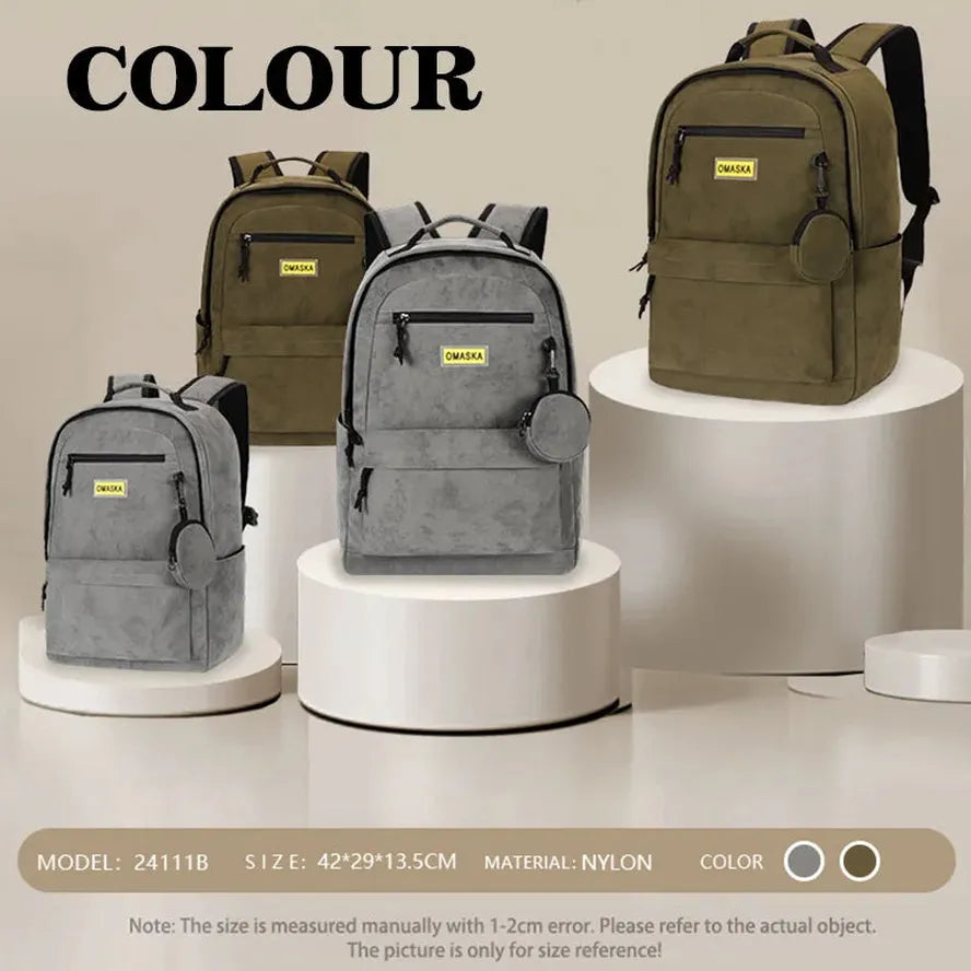JMT-507978 Custom Logo Nylon Laptop Backpack for Business – 17 Inch Capacity for Men and Women