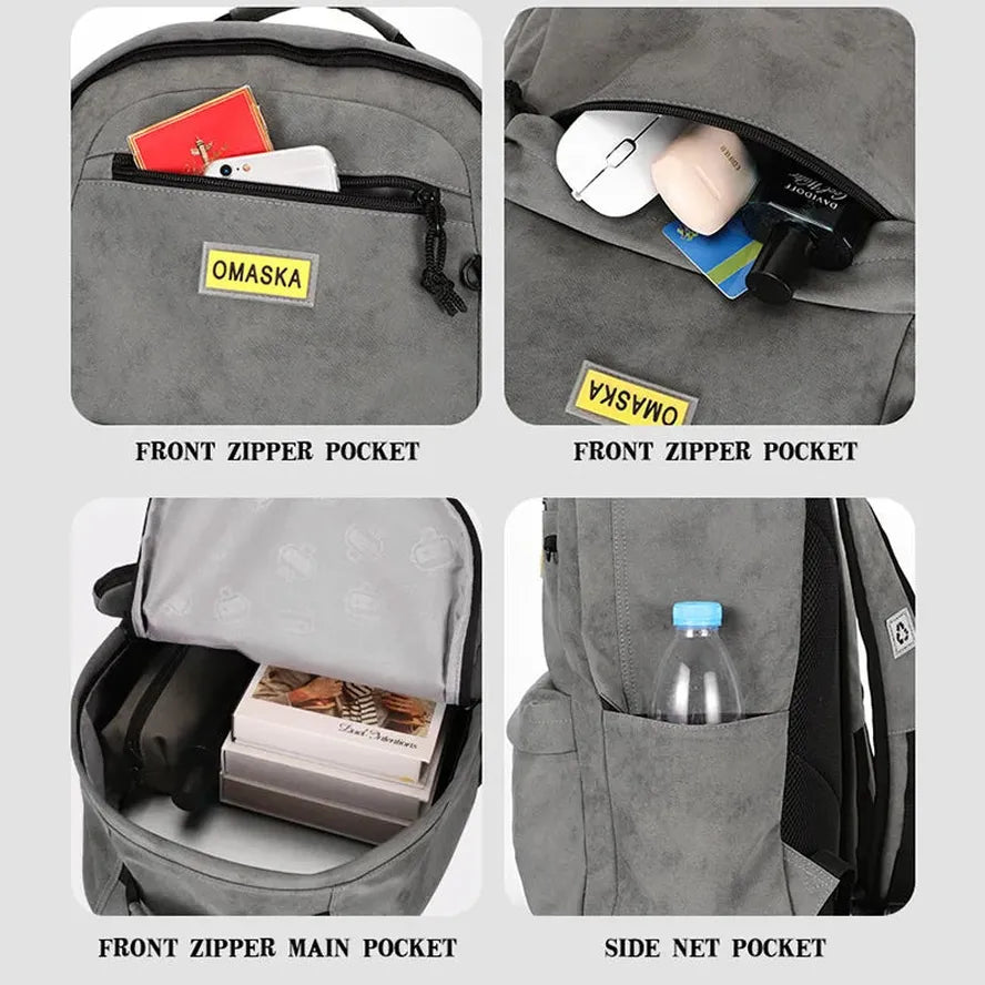 JMT-507978 Custom Logo Nylon Laptop Backpack for Business – 17 Inch Capacity for Men and Women