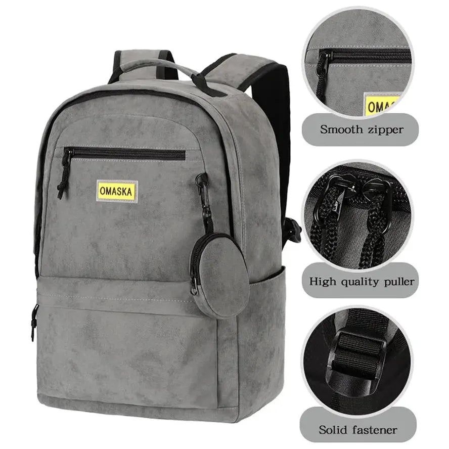 JMT-507978 Custom Logo Nylon Laptop Backpack for Business – 17 Inch Capacity for Men and Women