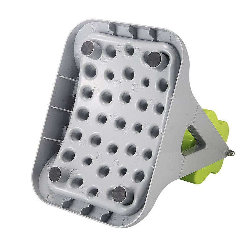 JMT-508554 Interactive Rotating Food Dispenser Toy for Dogs and Cats - Plastic Leaky Training Device in Grey and Green