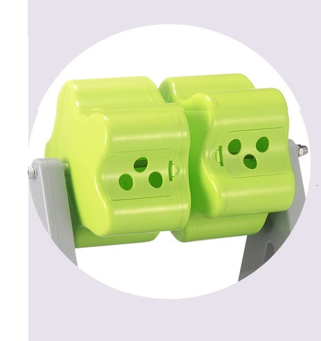 JMT-508554 Interactive Rotating Food Dispenser Toy for Dogs and Cats - Plastic Leaky Training Device in Grey and Green