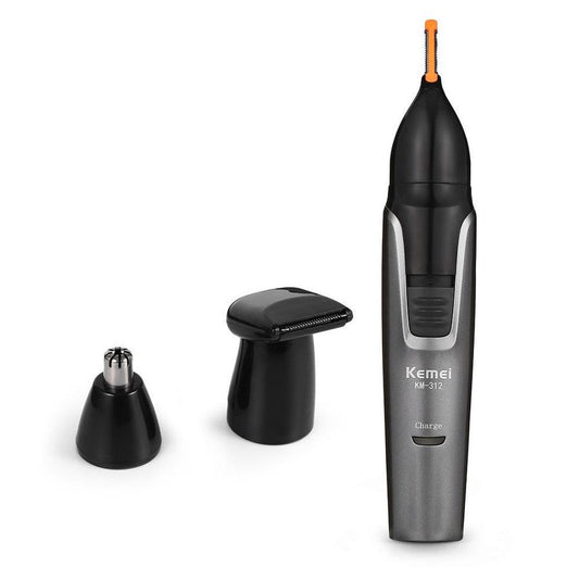 JMT-508810 3-in-1 Nose Hair Trimmer and Sideburn Grooming Tool in Light Grey