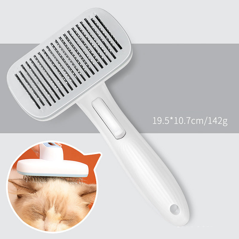 JMT-508810 Automatic Hair Removal Pet Comb for Dogs and Cats - One Click Cleaning Needle Design, Universal Grip, Size 10.7*19.5cm