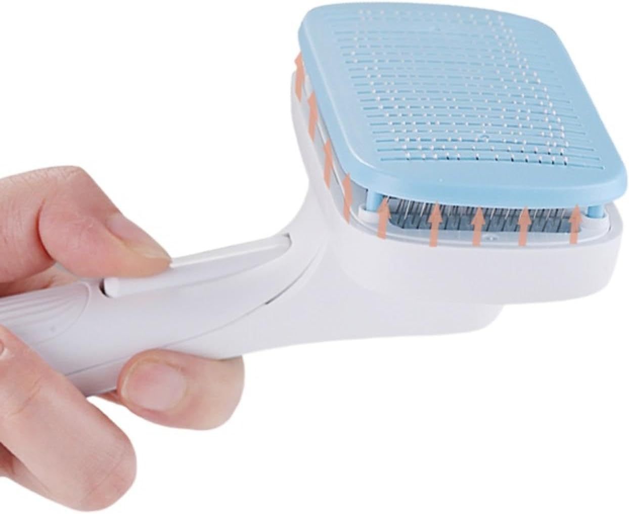 JMT-508810 Automatic Hair Removal Pet Comb for Dogs and Cats - One Click Cleaning Needle Design, Universal Grip, Size 10.7*19.5cm