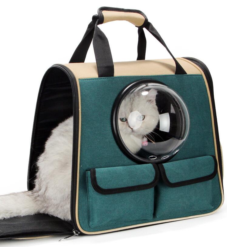 JMT-509066 Pet Backpack Carrier for Dogs and Cats - Travel-Friendly Space Bag
