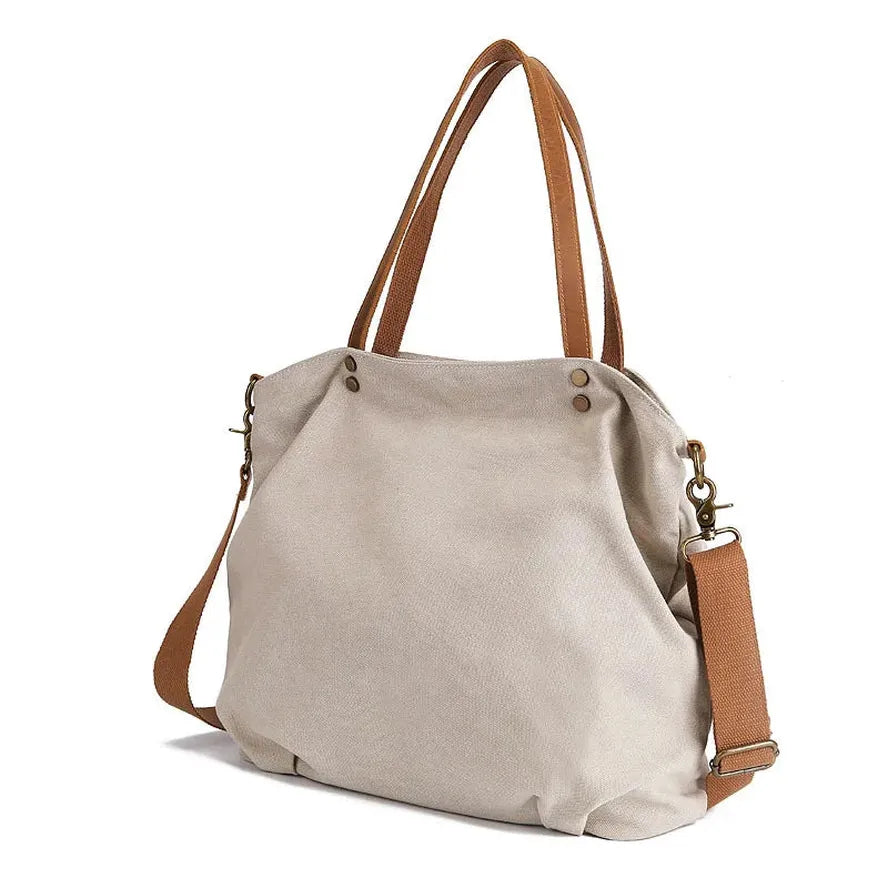 JMT-509258 Stylish Canvas Tote Handbag for Women - Versatile Sling Bag with Simple Design