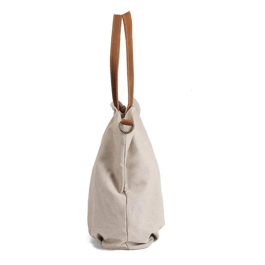JMT-509258 Stylish Canvas Tote Handbag for Women - Versatile Sling Bag with Simple Design