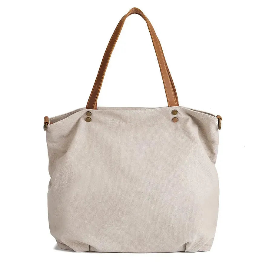 JMT-509258 Stylish Canvas Tote Handbag for Women - Versatile Sling Bag with Simple Design