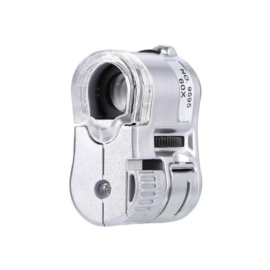 JMT-509386 60x LED Currency Detector and Magnifying Glass - Portable Pocket Tool for Security and Verification