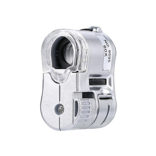 JMT-509386 60x LED Currency Detector and Magnifying Glass - Portable Pocket Tool for Security and Verification