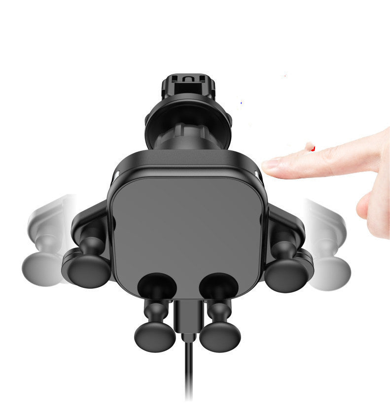 JMT-509578 Fast Charging Car Wireless Charger with Type-C Interface and Indication Function