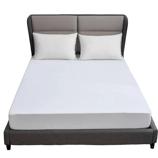 JMT-509642 Waterproof Terry Mattress Protector for Queen Size Beds with TPU Laminate and Stretch Knit Skirt