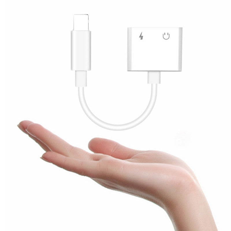 JMT-509898 2-in-1 3.5mm Audio Adapter with Charging and Microphone Functionality for Apple Devices