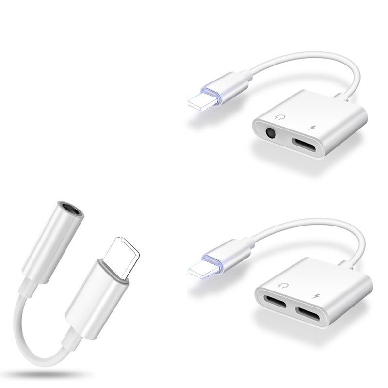 JMT-509898 2-in-1 3.5mm Audio Adapter with Charging and Microphone Functionality for Apple Devices