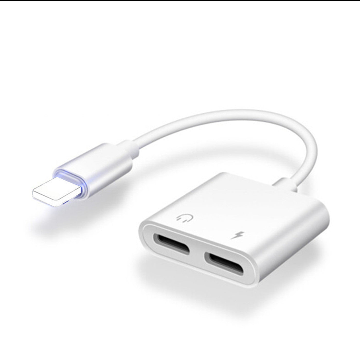 JMT-509898 2-in-1 3.5mm Audio Adapter with Charging and Microphone Functionality for Apple Devices