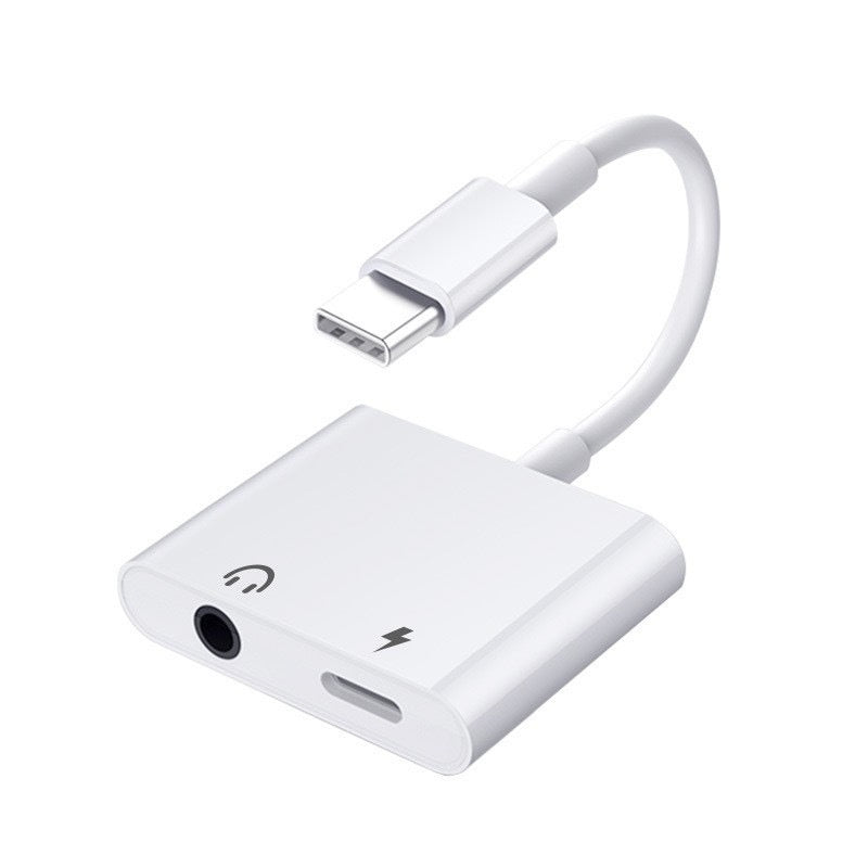 JMT-509898 2-in-1 3.5mm Audio Adapter with Charging and Microphone Functionality for Apple Devices