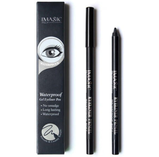 JMT-510154 Black Waterproof Eyeliner Pen with Pencil Sharpener - Makeup Tool for Precision Application