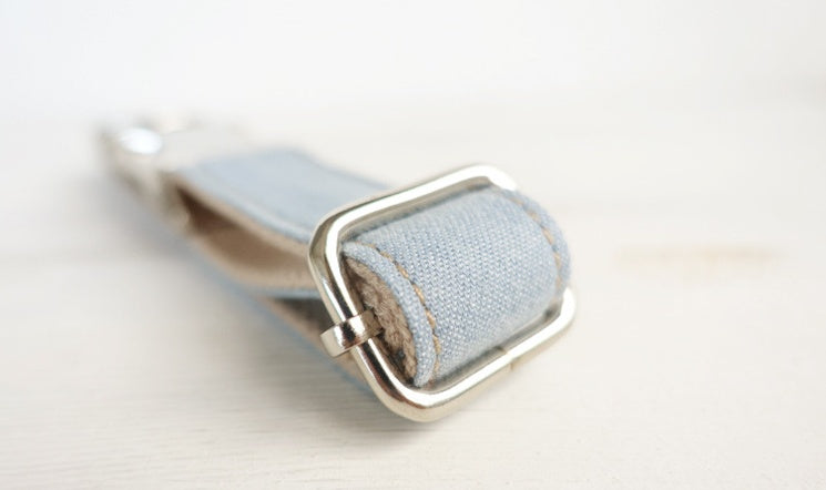 JMT-510218 Medium to Large Dog Traction Collar and Rope Set in Light Blue and Yellow