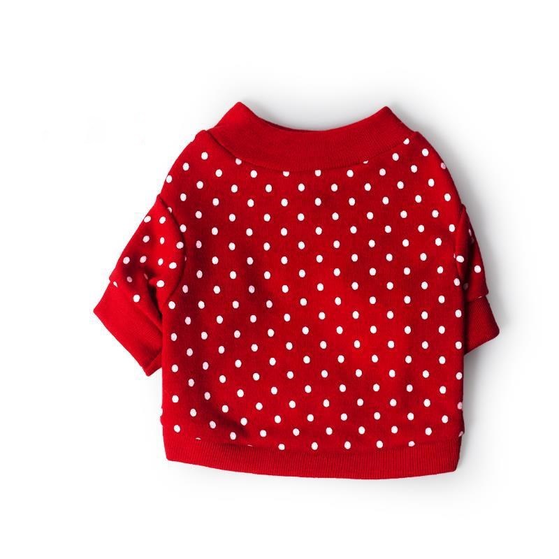 JMT-510346 Cozy Coral Velvet Short-Sleeve Pet Shirt for Small Dogs