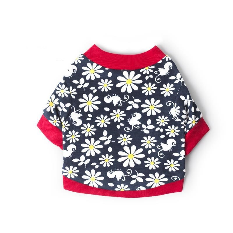JMT-510346 Cozy Coral Velvet Short-Sleeve Pet Shirt for Small Dogs