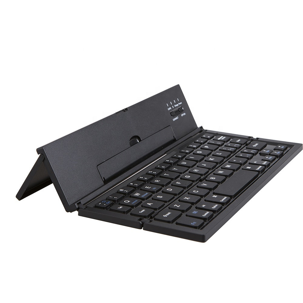 JMT-510346 Ultra-Thin Mini Folding Bluetooth Keyboard for Tablets and Smartphones - Waterproof, Multi-Function Design