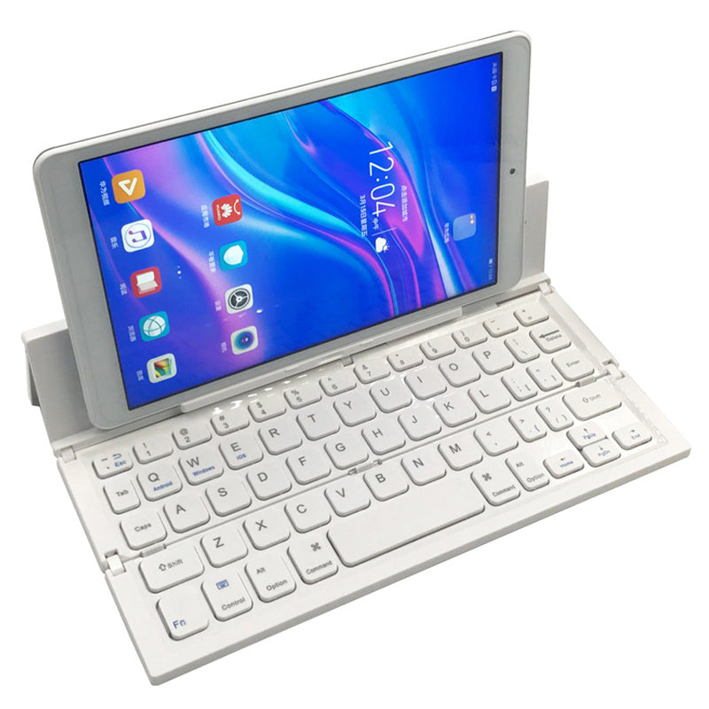 JMT-510346 Ultra-Thin Mini Folding Bluetooth Keyboard for Tablets and Smartphones - Waterproof, Multi-Function Design
