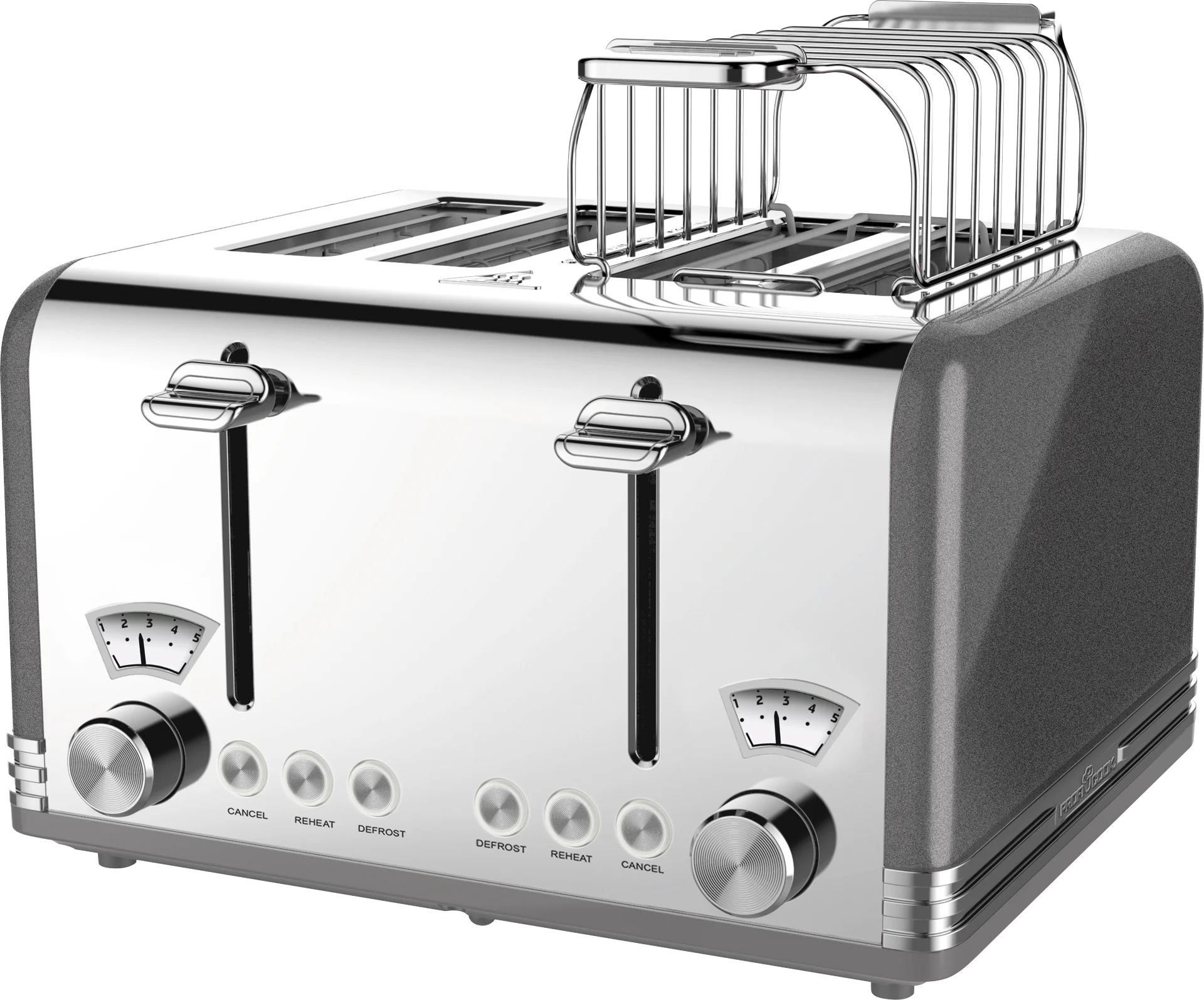 JMT-510538 4-Slice Automatic Pop-Up Toaster with Electroplated Design for Home Use
