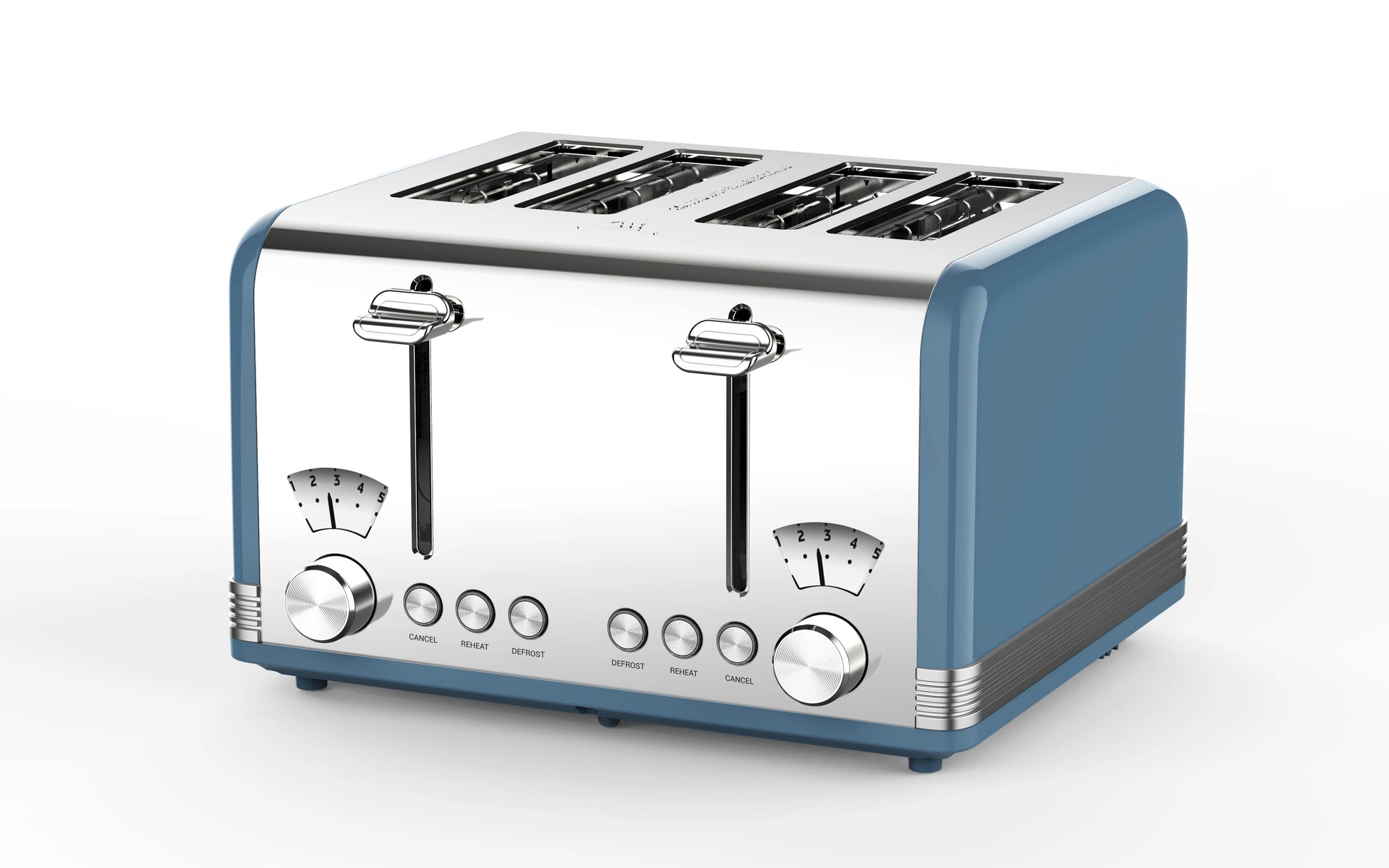 JMT-510538 4-Slice Automatic Pop-Up Toaster with Electroplated Design for Home Use