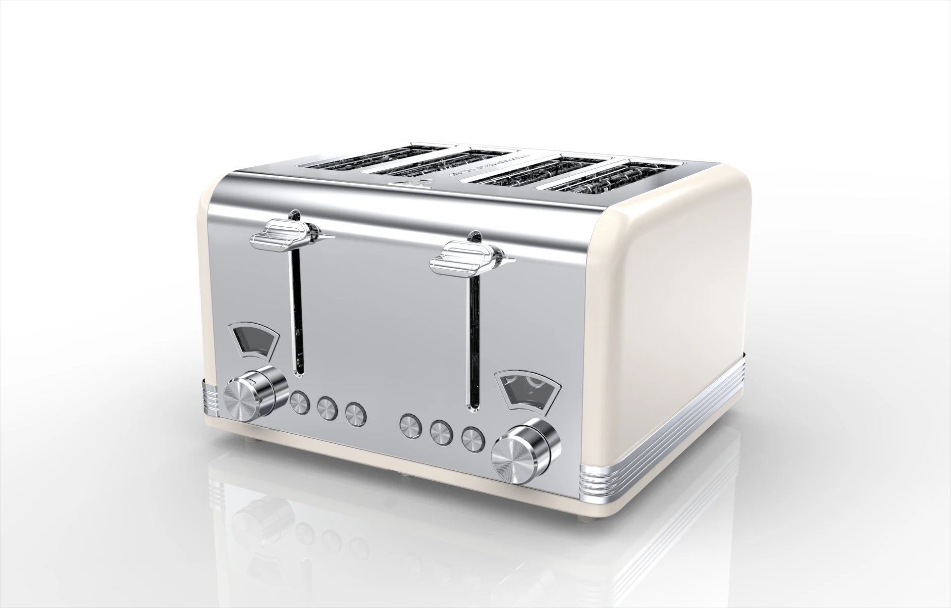 JMT-510538 4-Slice Automatic Pop-Up Toaster with Electroplated Design for Home Use
