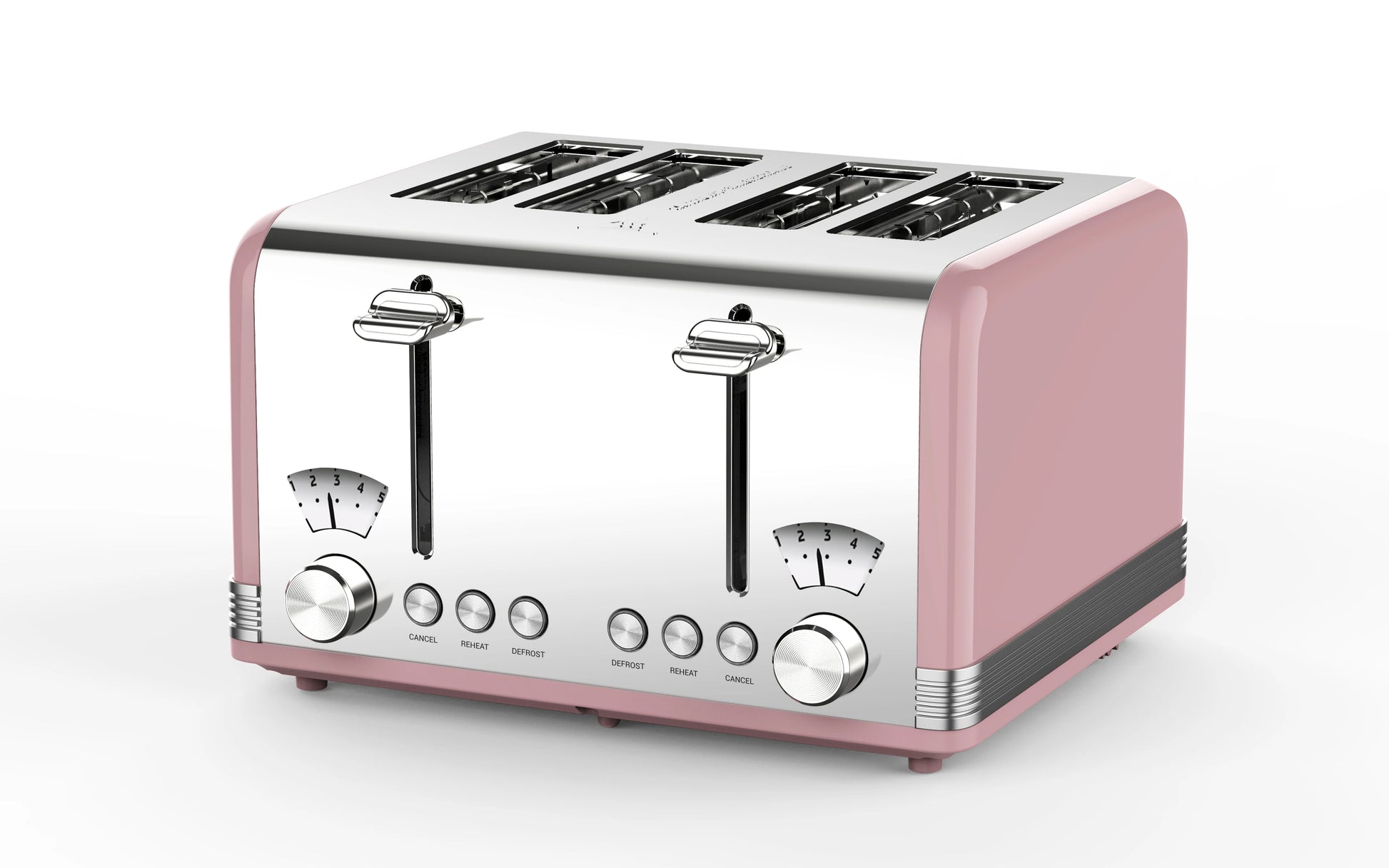JMT-510538 4-Slice Automatic Pop-Up Toaster with Electroplated Design for Home Use