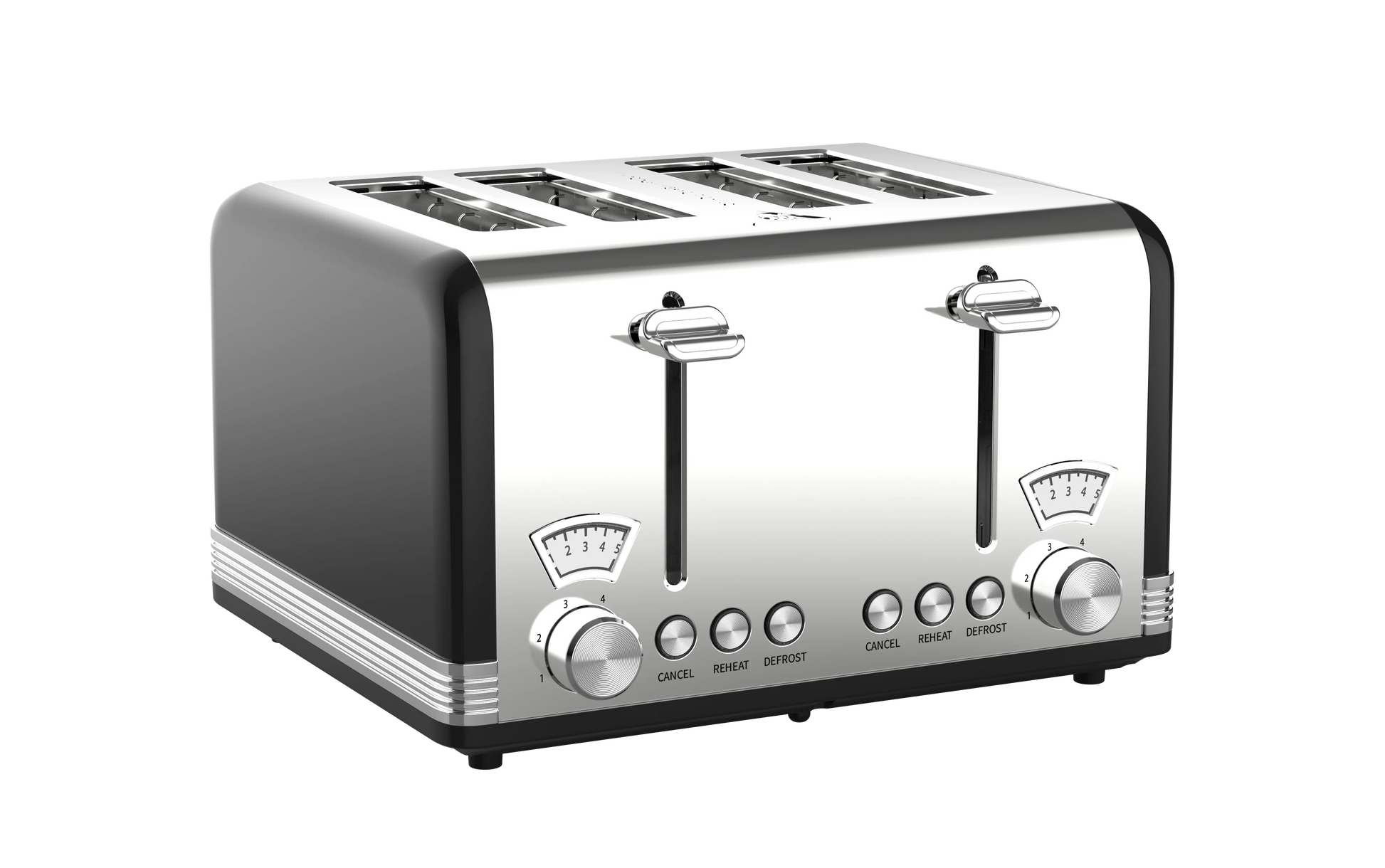 JMT-510538 4-Slice Automatic Pop-Up Toaster with Electroplated Design for Home Use