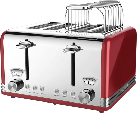 JMT-510538 4-Slice Automatic Pop-Up Toaster with Electroplated Design for Home Use