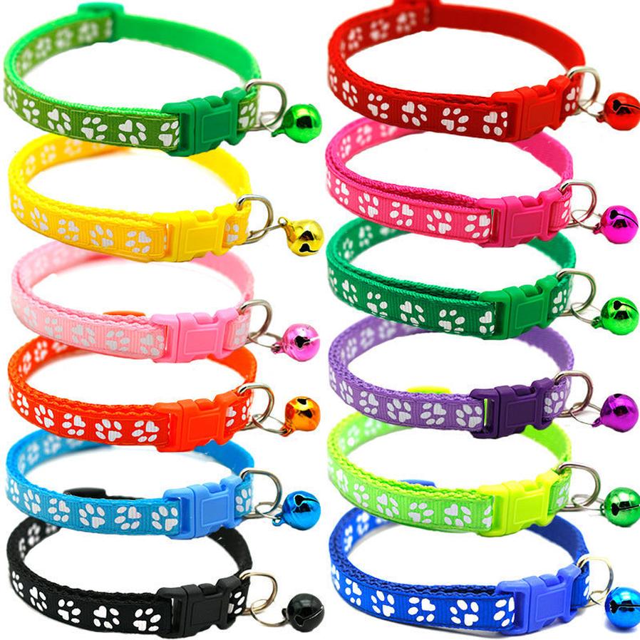 JMT-510538 Sapphire Blue and Colorful Cat and Dog Collars with Bells and Name Pendants