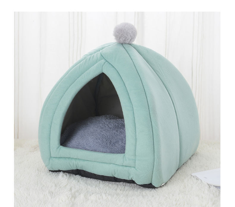 JMT-511178 Cozy Washable Cat Bed & Dog Tent with Soft Cushion for Small Pets - Multiple Sizes Available
