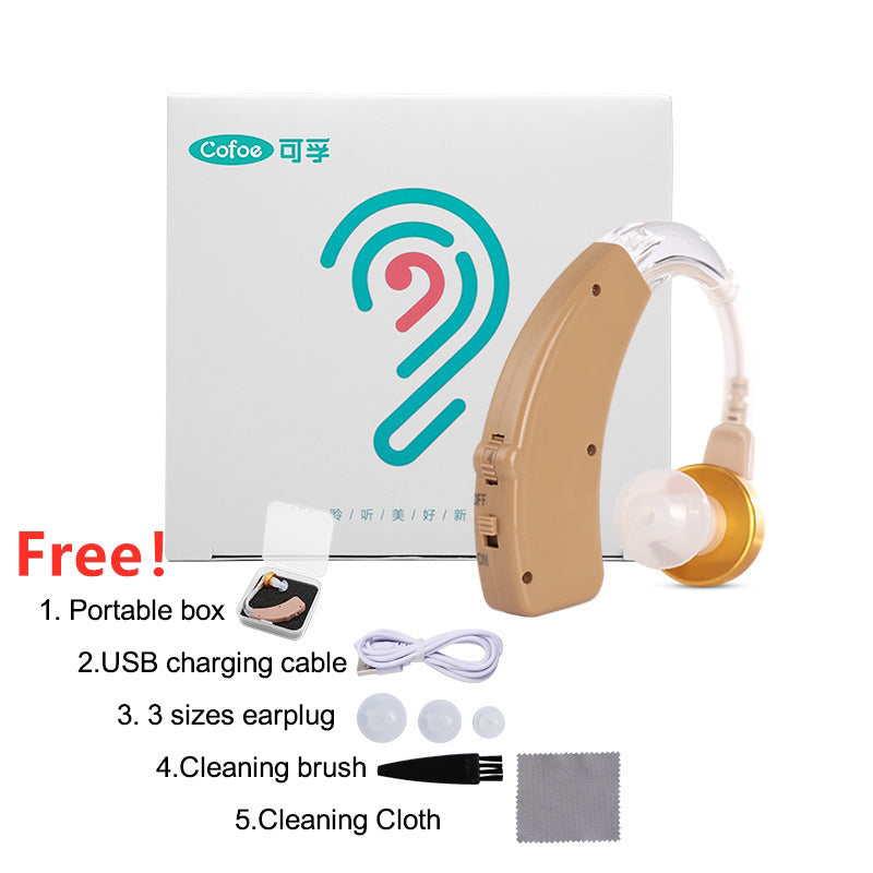 JMT-511370 Rechargeable USB Hearing Aids with Intelligent Noise Reduction and Long Battery Life for Seniors
