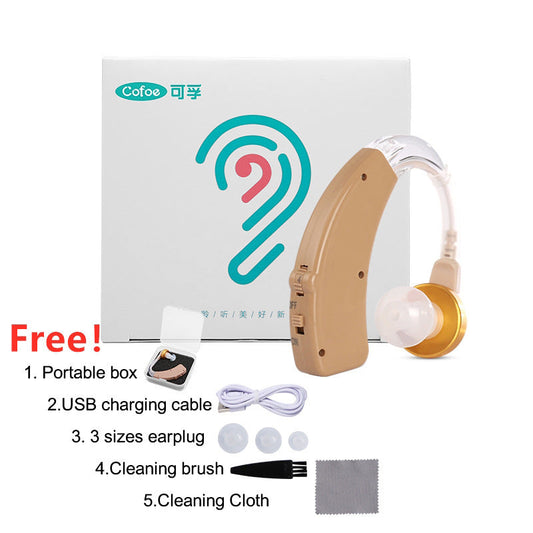 JMT-511370 Rechargeable USB Hearing Aids with Intelligent Noise Reduction and Long Battery Life for Seniors