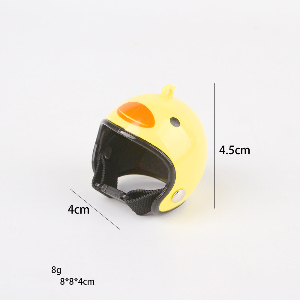 JMT-511690 Adjustable Pet Helmet for Small Birds and Chickens – Protective Headwear for Sunny and Rainy Days