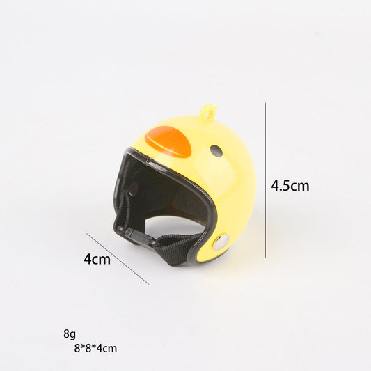 JMT-511690 Adjustable Pet Helmet for Small Birds and Chickens – Protective Headwear for Sunny and Rainy Days