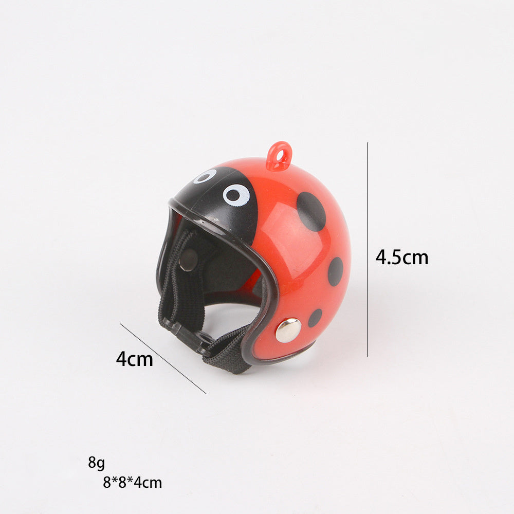 JMT-511690 Adjustable Pet Helmet for Small Birds and Chickens – Protective Headwear for Sunny and Rainy Days