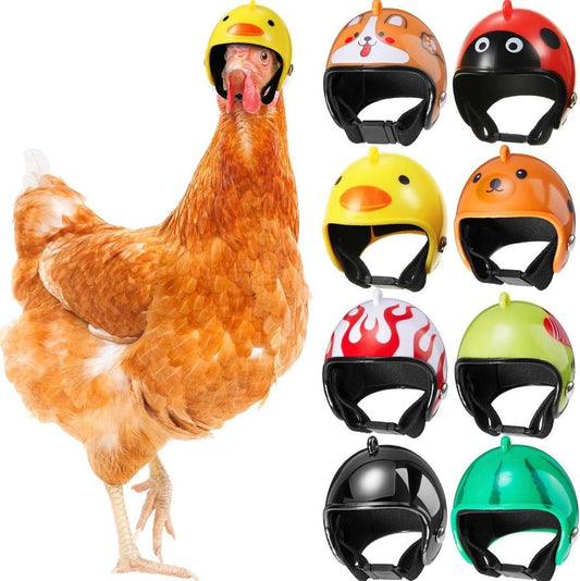 JMT-511690 Adjustable Pet Helmet for Small Birds and Chickens – Protective Headwear for Sunny and Rainy Days