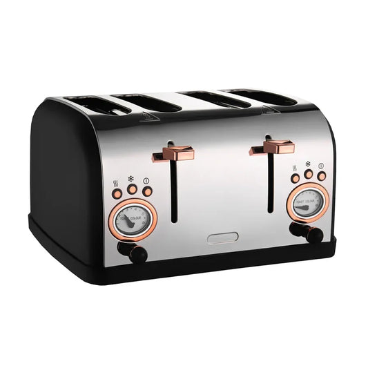 JMT-511690 Stainless Steel 4-Slice Electric Toaster with Smart Controls for Perfectly Even Toasting