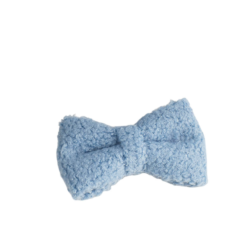 JMT-511882 Blue Teddy Bear Dog Collar and Leash Set with Bow and Vest - Four-Piece Pet Accessories for Gifts