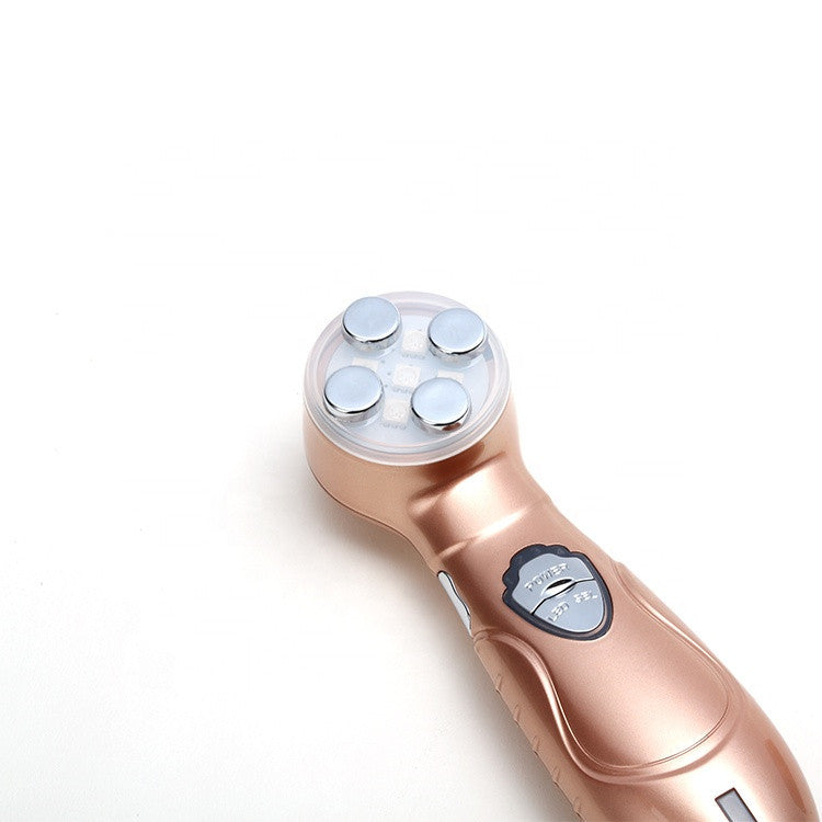 JMT-512010 V-Face Color Photoelectric Beauty Instrument - RF Electronic Device for Facial Contouring and Skincare, White, 147*39*43mm, Includes Goggles and Adapter