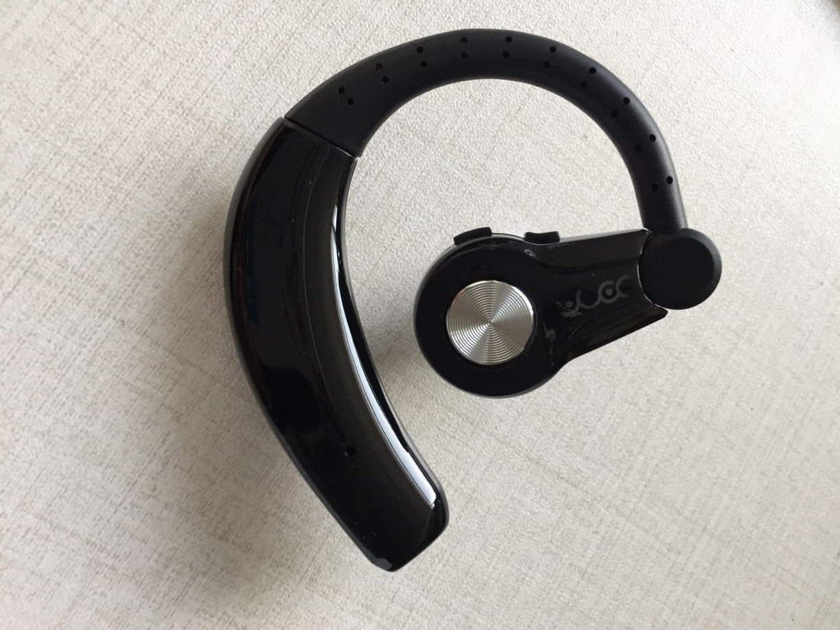 JMT-512010 Wireless Stereo Bluetooth Headset with Power Display and Voice Control, Multi-Point Connection, Hanging Ear Design