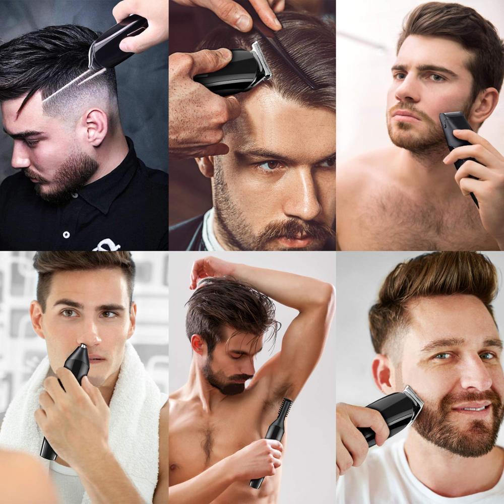 JMT-512266 Electric Hair Clipper and Shaver with USB Charging and Push Button Control