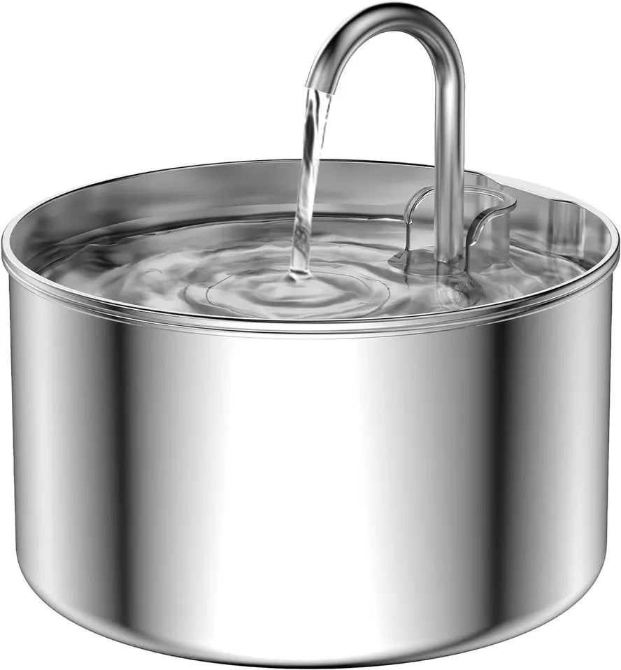 JMT-512394 Stainless Steel 3.2L Pet Water Fountain for Cats and Small Dogs