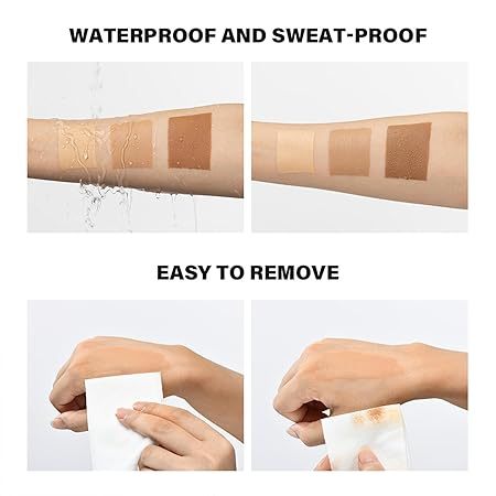 JMT-512458 Waterproof Body Makeup Cream for Legs – Matte Finish, Conceals Tattoos and Varicose Veins, 100 ml