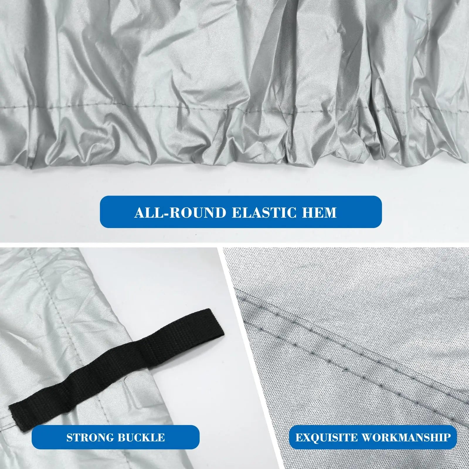 JMT-512650 900D Oxford Cloth Waterproof UV Resistant Boat Cover with Adjustable Straps