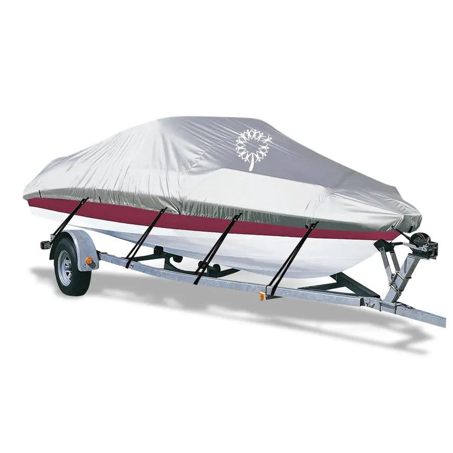 JMT-512650 900D Oxford Cloth Waterproof UV Resistant Boat Cover with Adjustable Straps