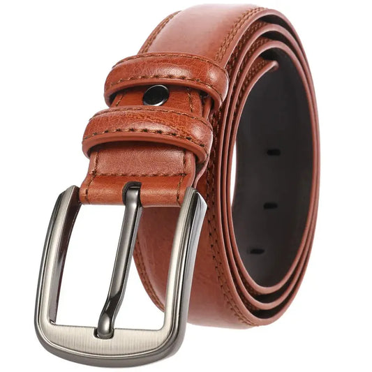 JMT-512778 Luxury Leather Belts for Men - Adjustable Strap with Classic Design